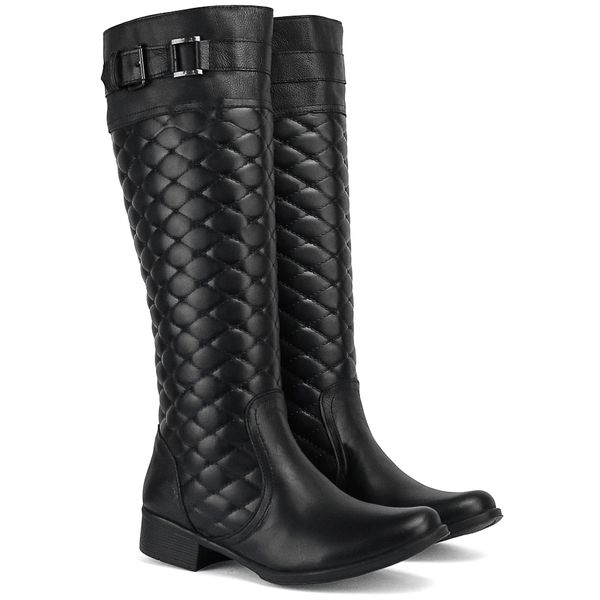 Bota couro feminina montaria cheap