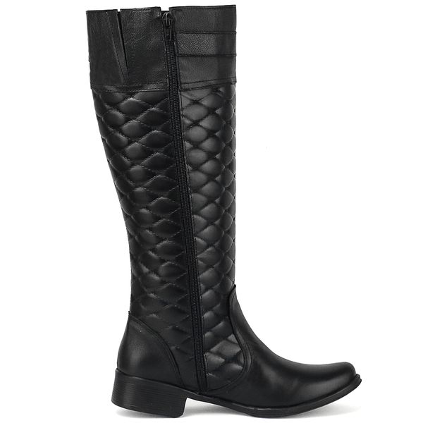 Bota de couro feminina montaria discount