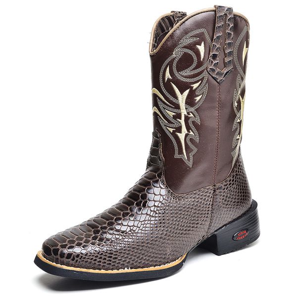 Bota jacare bico sales quadrado