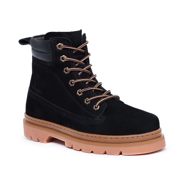 Bota Masculina Couro Legítimo Preto