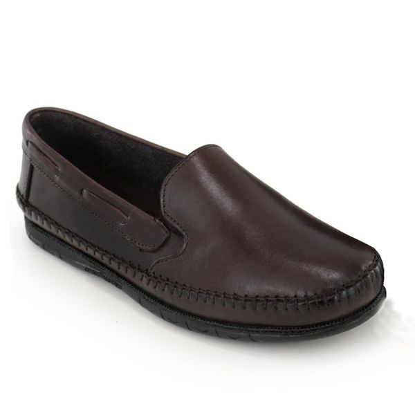 Sapatilha Masculina Couro Legítimo Café