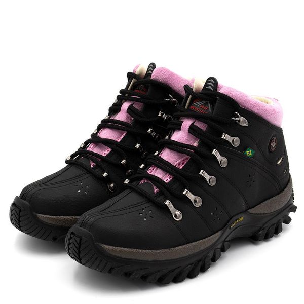 Tênis adventure feminino cano discount alto marrom com rosa