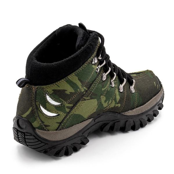 Bota Adventure Masculino Sint tico Camuflado KRN SHOES