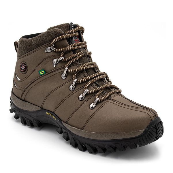 Bota Adventure Masculino Sintético Marrom-Claro