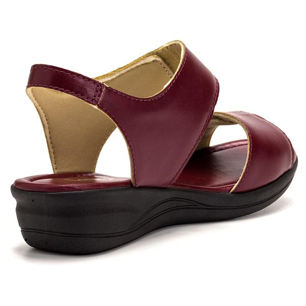 Sandalia outlet tratorada marsala