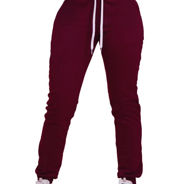 Calça Avulsa Moletom Feminino Bordô