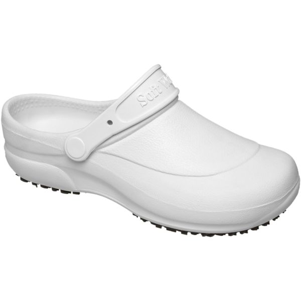 Babuche Unissex Antiderrapante Soft Works Branco
