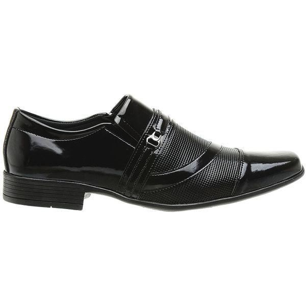 Sapato social masculino cheap couro verniz