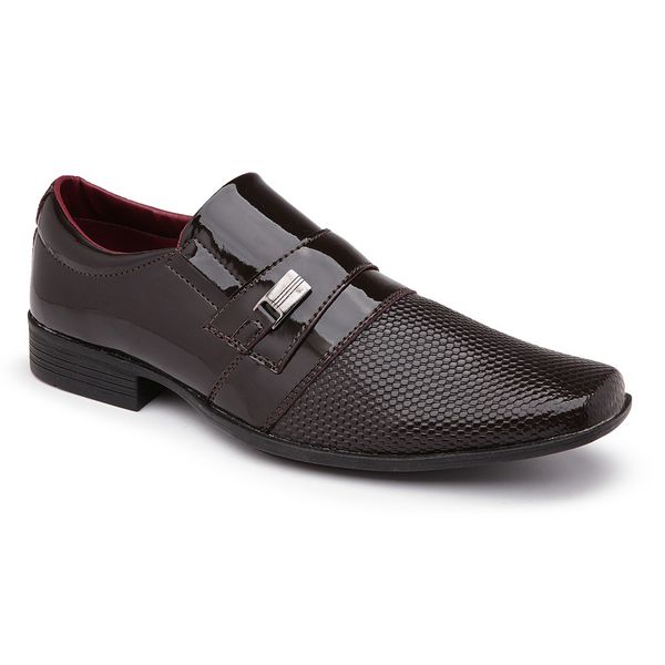 Sapato social sales masculino verniz marrom
