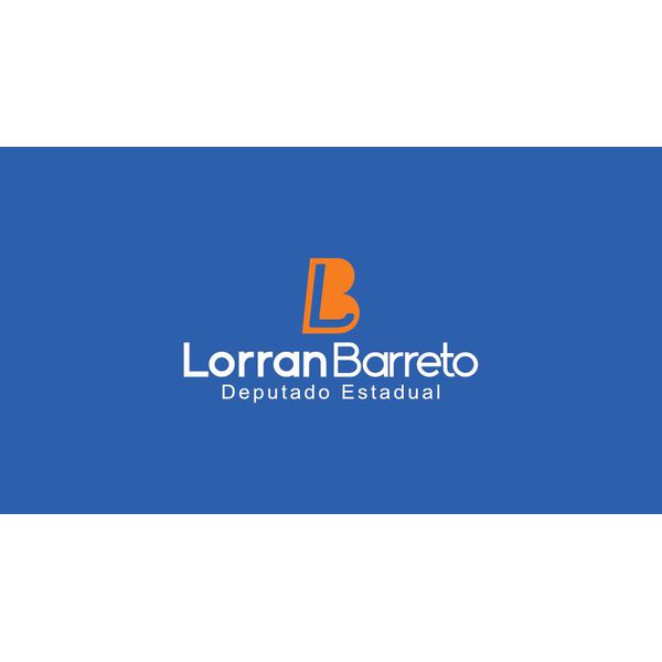Mousepad 70x40cm Preto com Logo LORRAN BARRETO