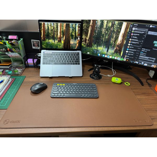 50 unidades Mousepad 70x30cm Caramelo com Logo RED HAT + BKTECH