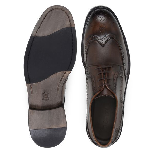 Sapato Social Derby Brogue Conhaque Vintage DGalloni
