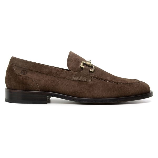 Mocassim masculino marrom camurça top