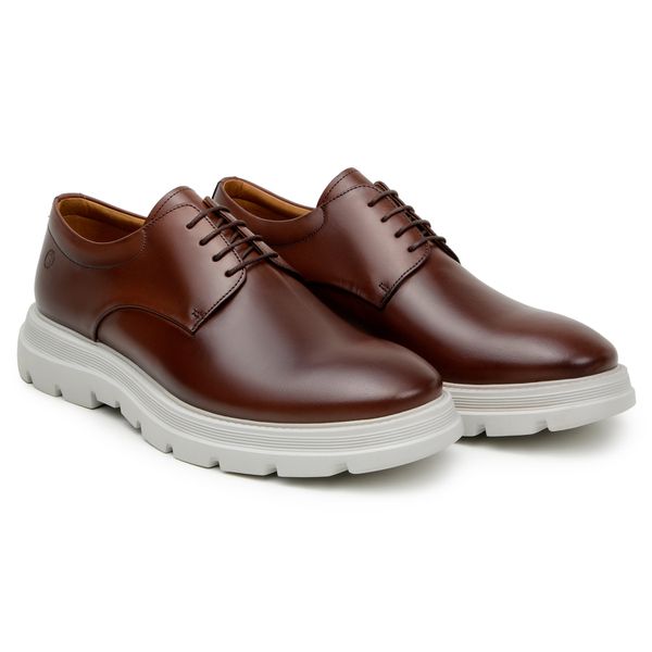 Sapato Casual Derby Francesco Conhaque - DGalloni