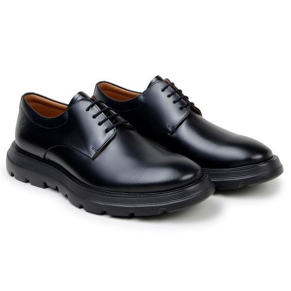 Sapato Casual Derby Francesco AllBlack - DGalloni