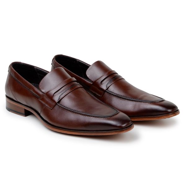 Sapato Social Loafer Biagio Tabaco - DGalloni