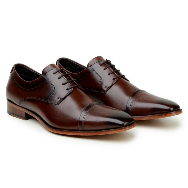 Sapato Social Derby Pasquale tabaco - DGalloni