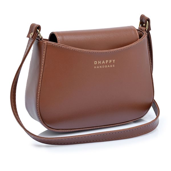Bolsa Feminina Pequena Tiracolo Caramelo Dhaffy