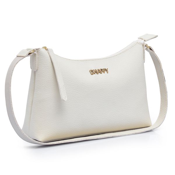 Bolsa Baguete Feminina Off White