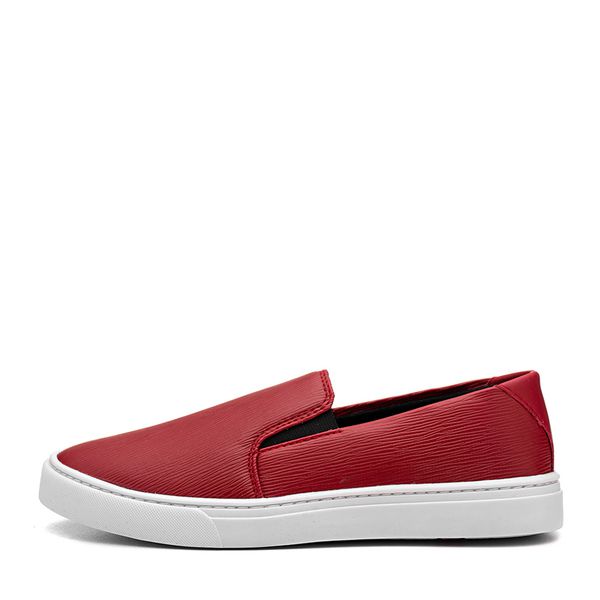 Slip On Feminino Casual Vermelho Dhaffy DHAFFY