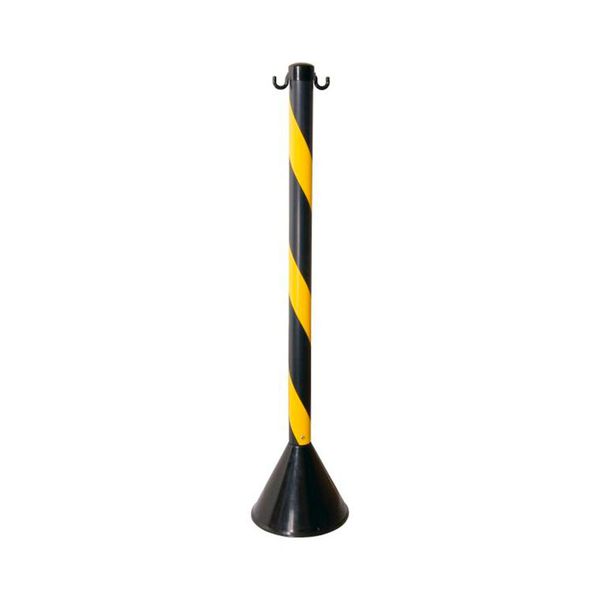 Pedestal Zebrado Plastcor Preto e Amarelo