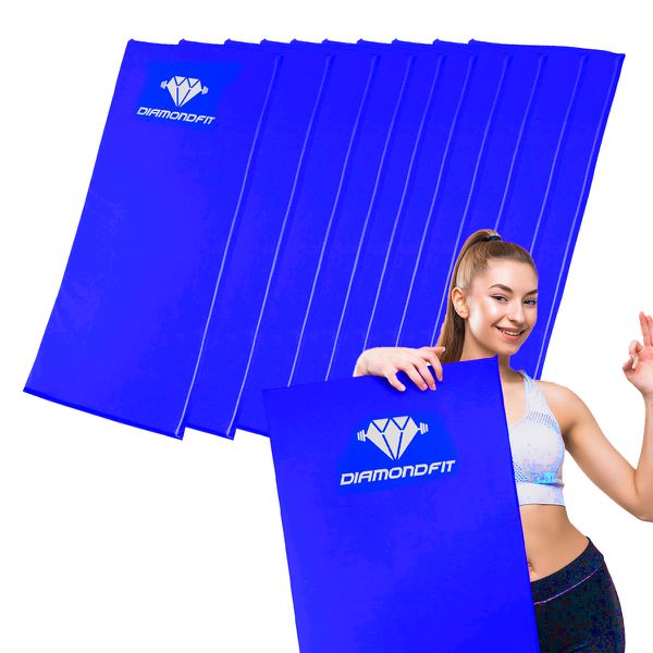 Kit 10 Colchonete de Gisnatica Espuma para Treino Abdominal Exercicio Fitness Abdominal Yoga Pilates Azul
