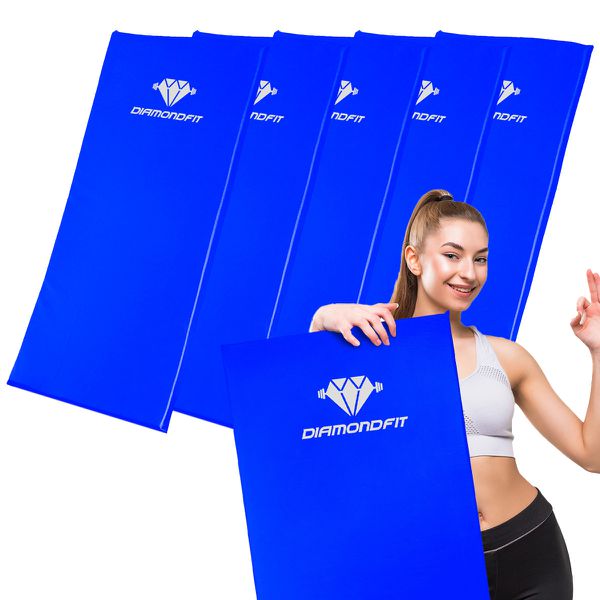 Kit 5 Colchonete de Gisnatica Espuma para Treino Abdominal Exercicio Fitness Abdominal Yoga Pilates Azul