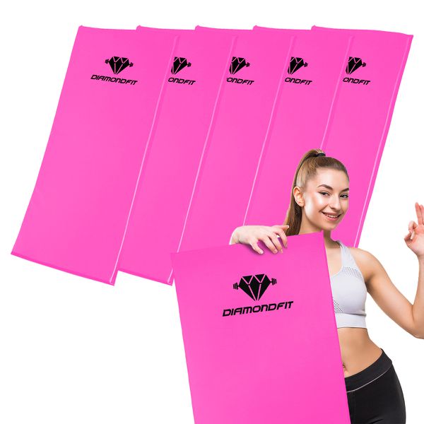 Kit 5 Colchonete de Gisnatica Espuma para Treino Abdominal Exercicio Fitness Abdominal Yoga Pilates Rosa