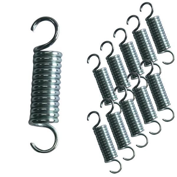 Kit 10 Molas Reforçada Para Mini Jump Trampolim Academia Cama Elástica Profissional