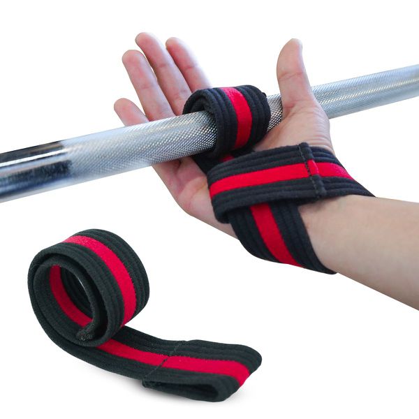 Par Luva De Munhequeira Gancho Straps Profissional Grip Crossfit Musculação Alta Resistência Com Pegada Levantamento de Peso