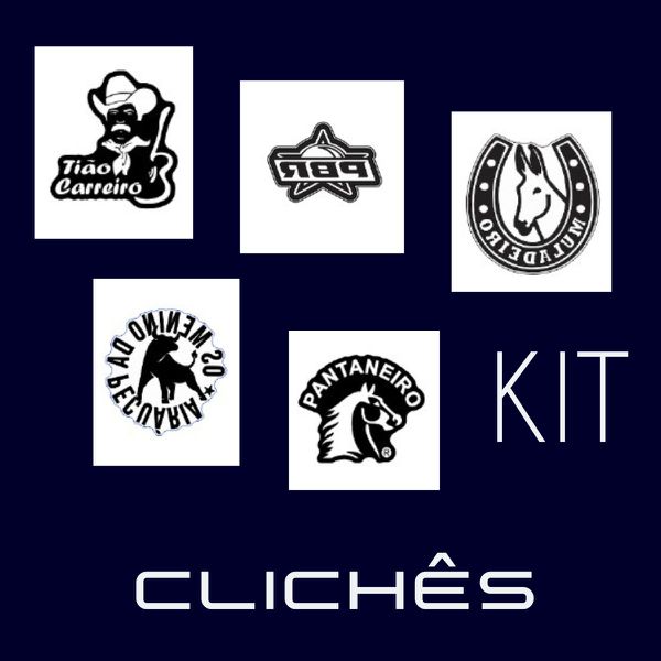 Kit 03 Clichês de 65mm 