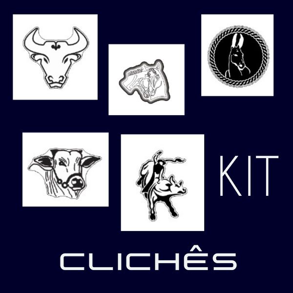 Kit 04 Clichês de 65mm 