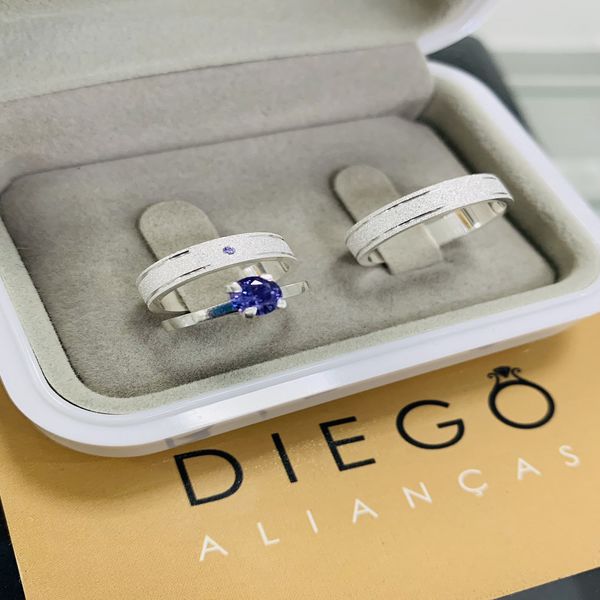 ALIANÇAS DE PRATA NAMORO E COMPROMISSO