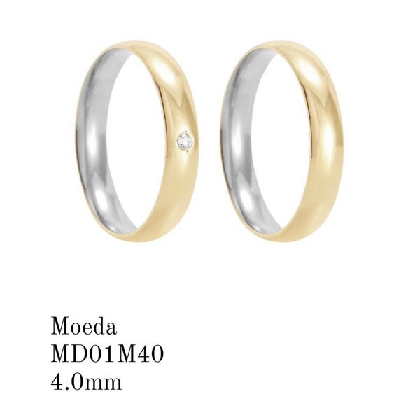 Aliança de Moeda Antiga 4MM