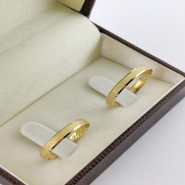Alianças de Ouro18k Noivado e Casamento Banhado a Ouro 18k 