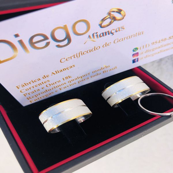 Alianças de Prata Namoro e Compromisso