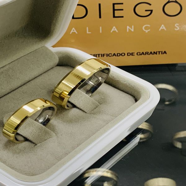 Aliança de Moeda Antiga 10 MM 