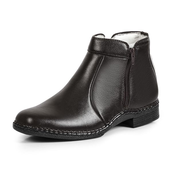 Bota Social Masculina Café Couro DIfranca - 7000