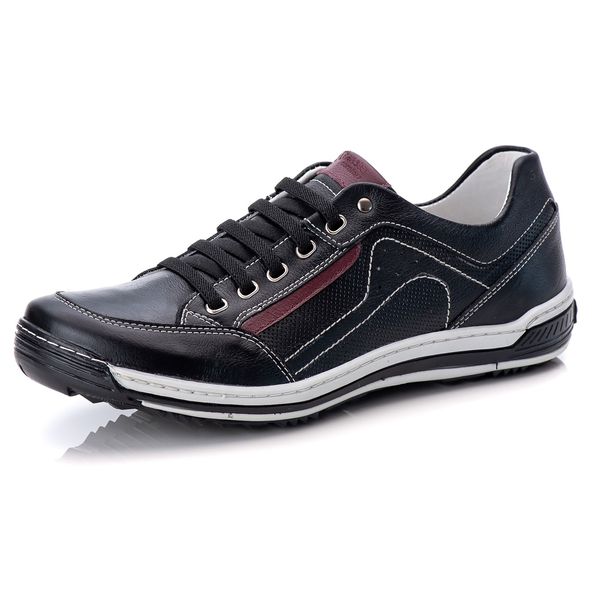 Sapatênis Masculino Comfort Preto Couro DIfranca - 3014