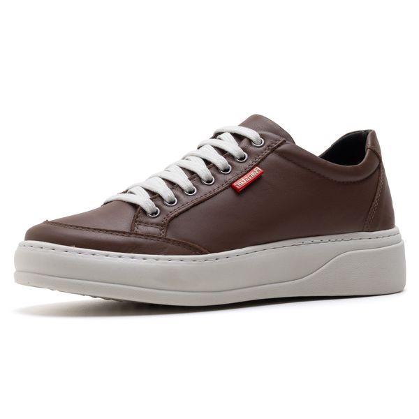 Sapatênis Masculino Comfort Café Couro DIfranca - 3026
