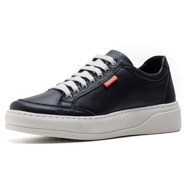 Sapatênis Masculino Comfort Preto Couro DIfranca - 3026
