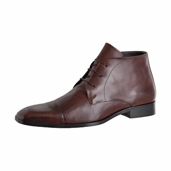 Bota Social Masculina Couro Perfurado Stratford Paulo Vieira - 070 - Tabaco