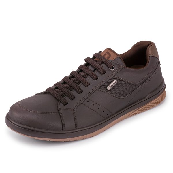 Tênis Masculino Casual Marrom DIfranca - ST-176