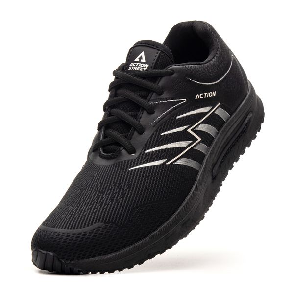 Tênis Masculino Leve Street Preto/Preto DIfranca - AS800