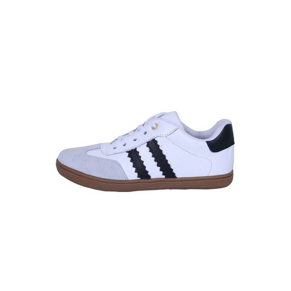Tênis Feminino Casual Couro Branco Difranca - 113