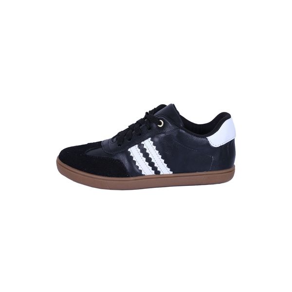 Tênis Feminino Casual Couro Preto Difranca - 113