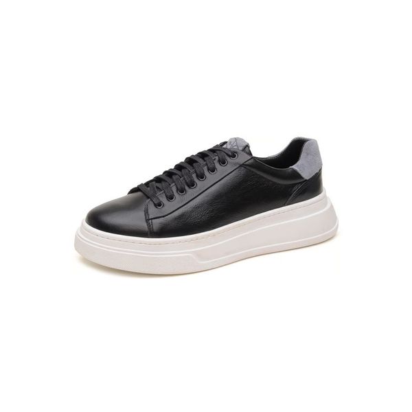 Tênis Masculino Casual Couro Preto Dubai DIfranca - F02