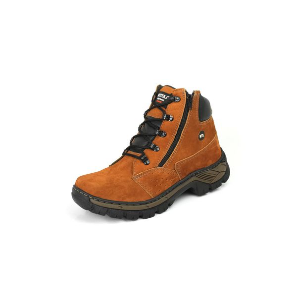 Bota Masculina Adventure Camel Couro Nobuck DIfranca - Steel