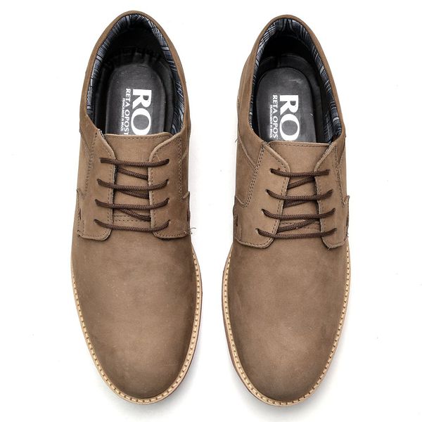 Sapato Marrom Sapatos Em Couro Legitimo Masculino Sapato-casual