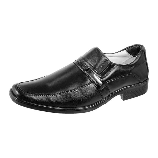 Sapato Casual Confort Couro Mestiço Confort Ranster - 011 - Preto